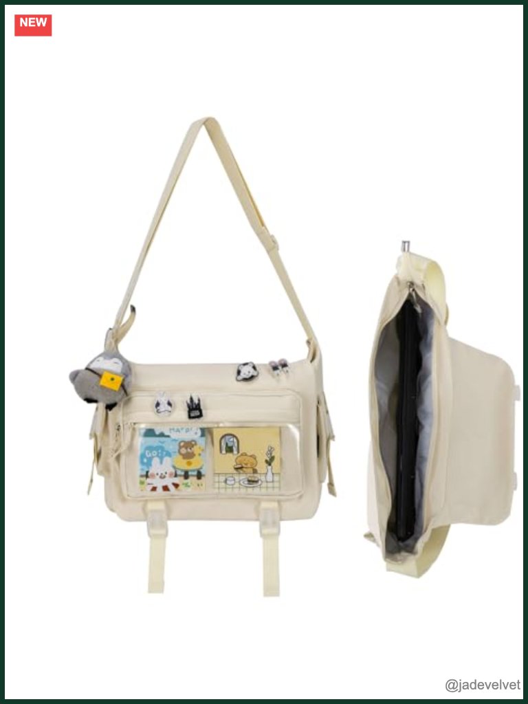 Kawaii Crossbody Ita Bag With Clear Display Window, Messenger For Women Y2k